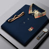 Premium Collar Polo Navy Blue T-Shirt