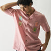 Island Escape - Hand Embroidered Unisex Pure Linen Shirt